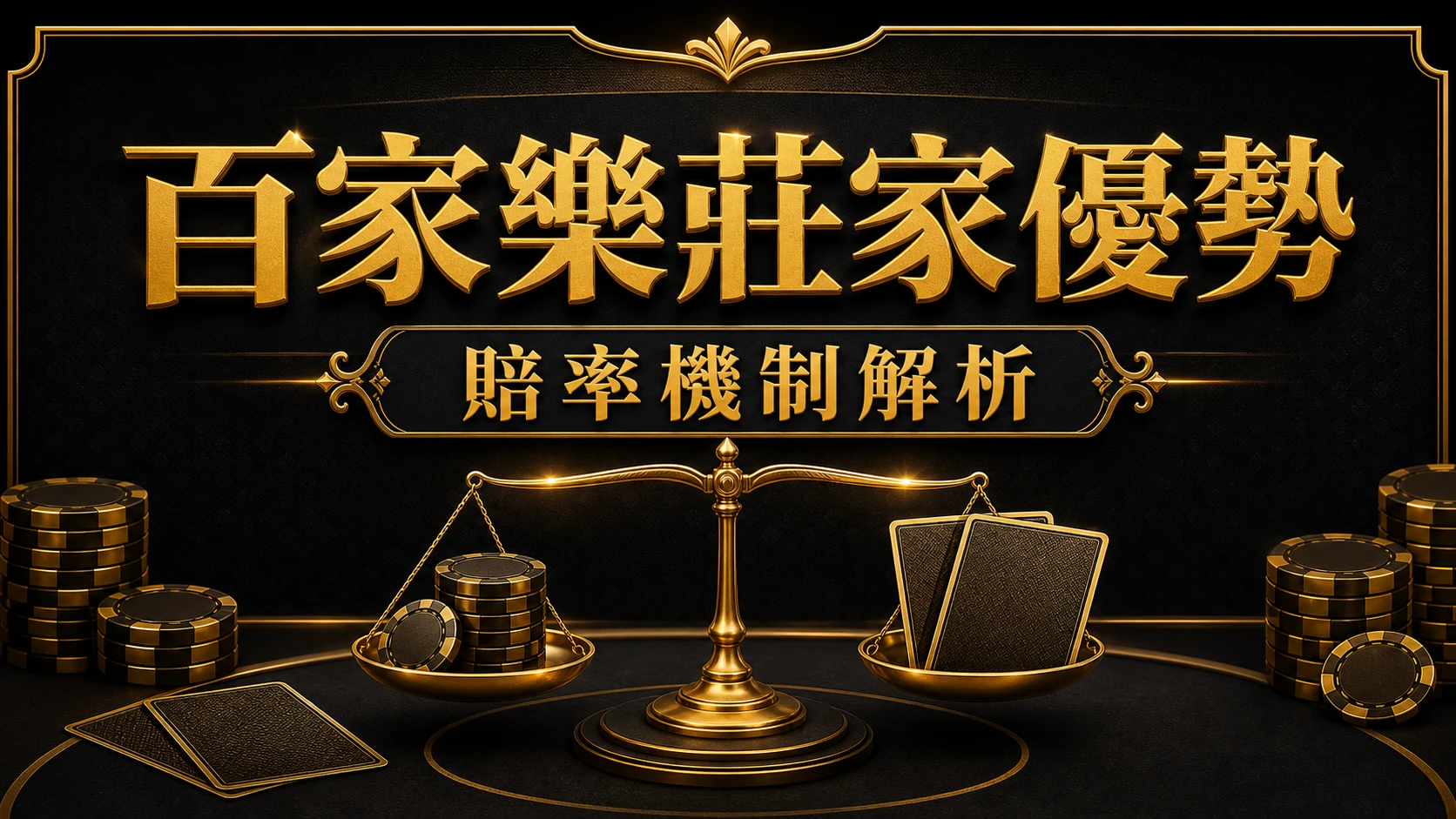 百家樂莊家優勢怎麼來？6個數據看懂賠率機制｜大老爺娛樂城