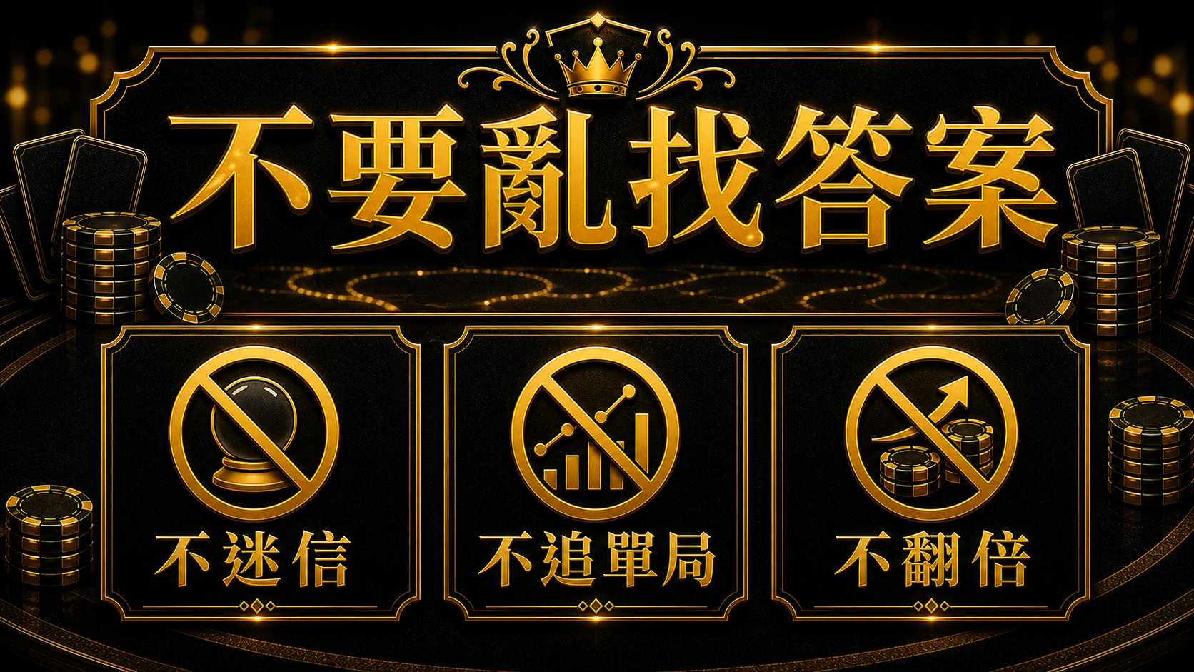 百家樂不看路打法可行嗎 風險邊界與停手提醒 大老爺娛樂城