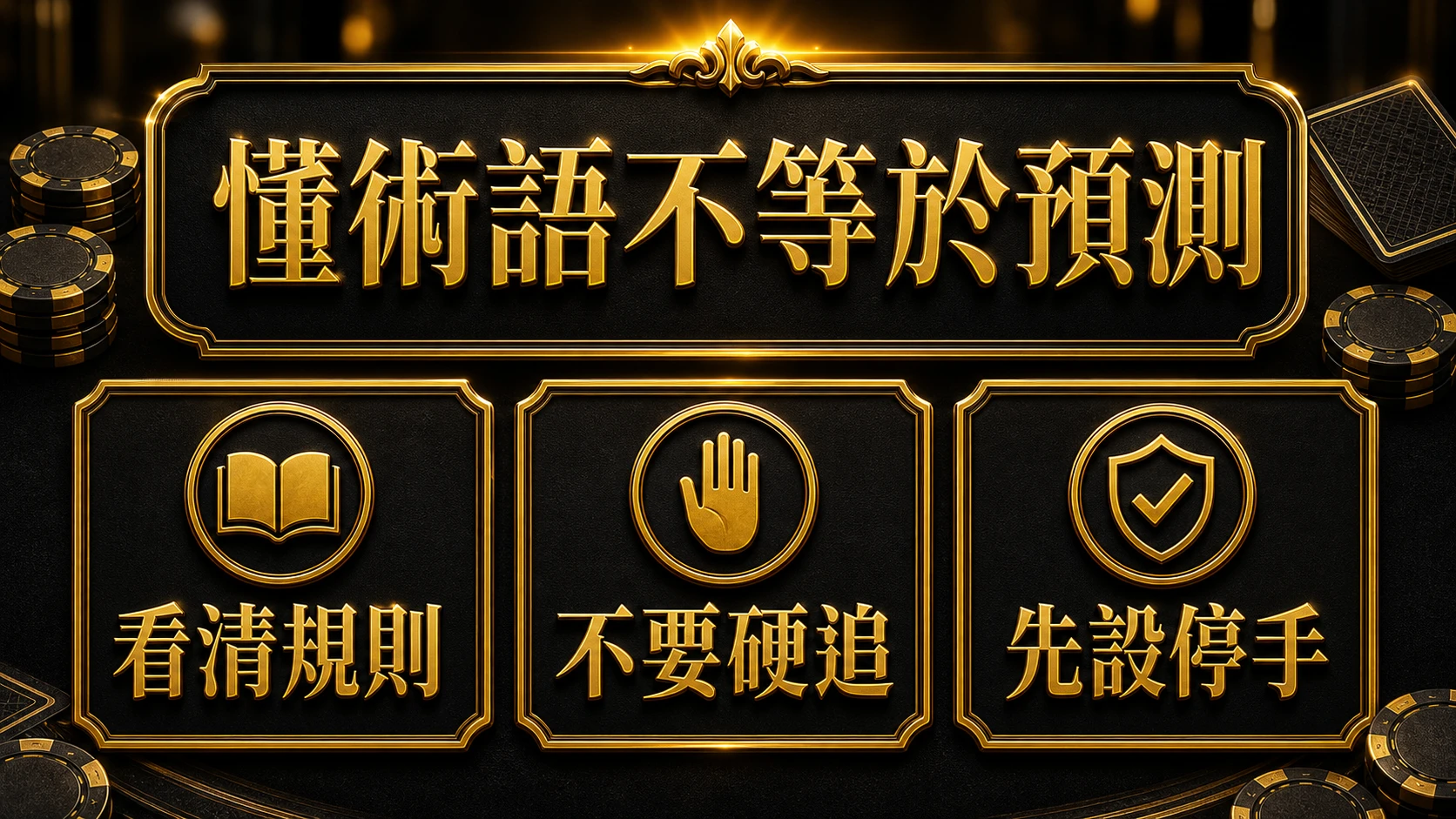 百家樂術語完整解析 風險邊界與停手提醒 大老爺娛樂城
