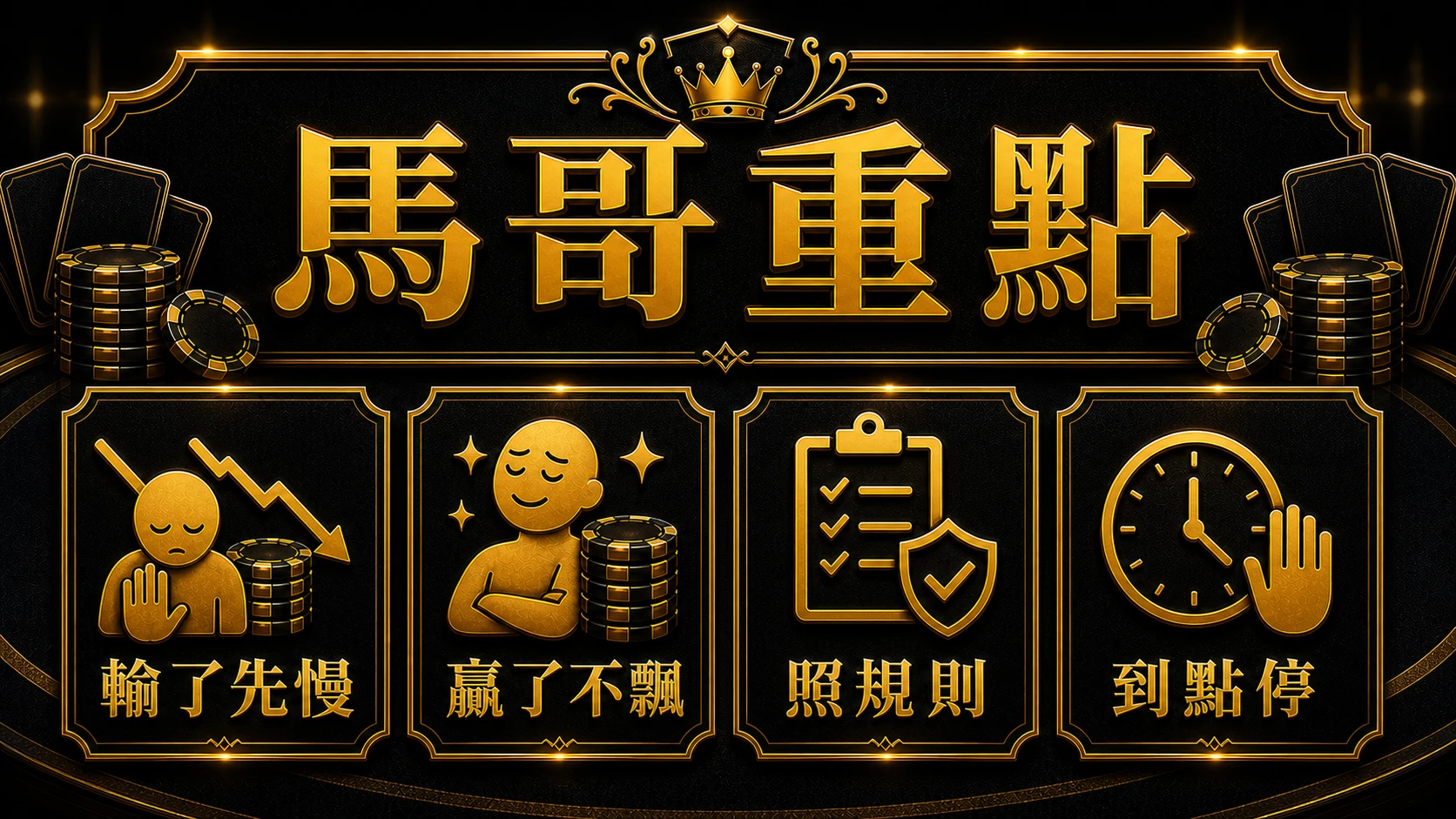百家樂輸贏關鍵不只運氣 馬哥重點整理 大老爺娛樂城