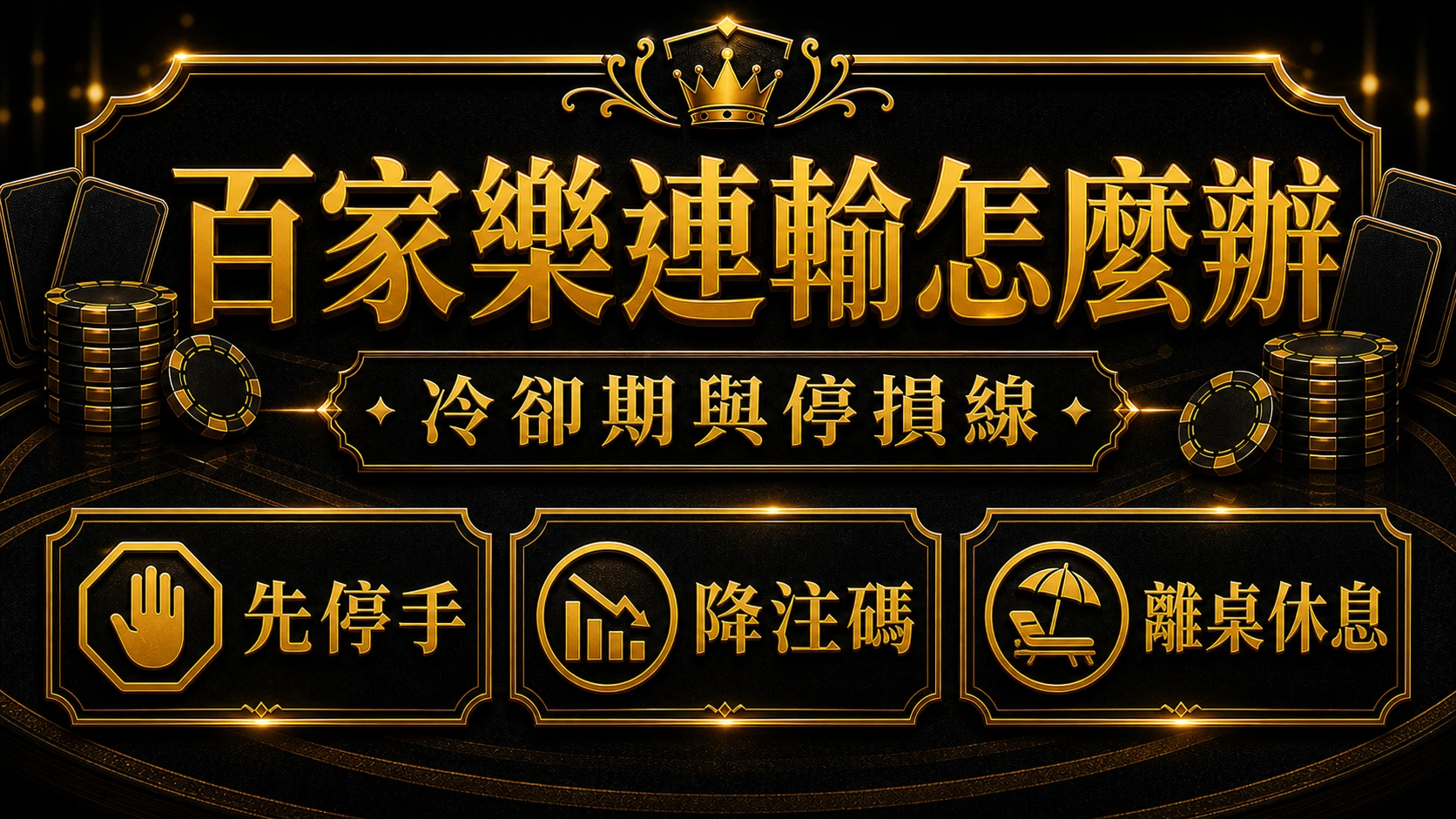 百家樂連輸壓力怎麼解？5個心態策略與冷卻方法｜大老爺娛樂城