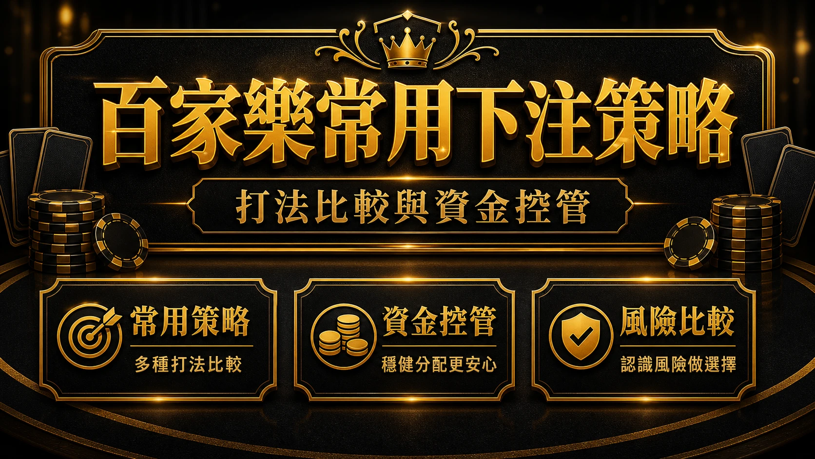 百家樂常用下注策略怎麼比？5種打法、風險與資金控管｜大老爺娛樂城