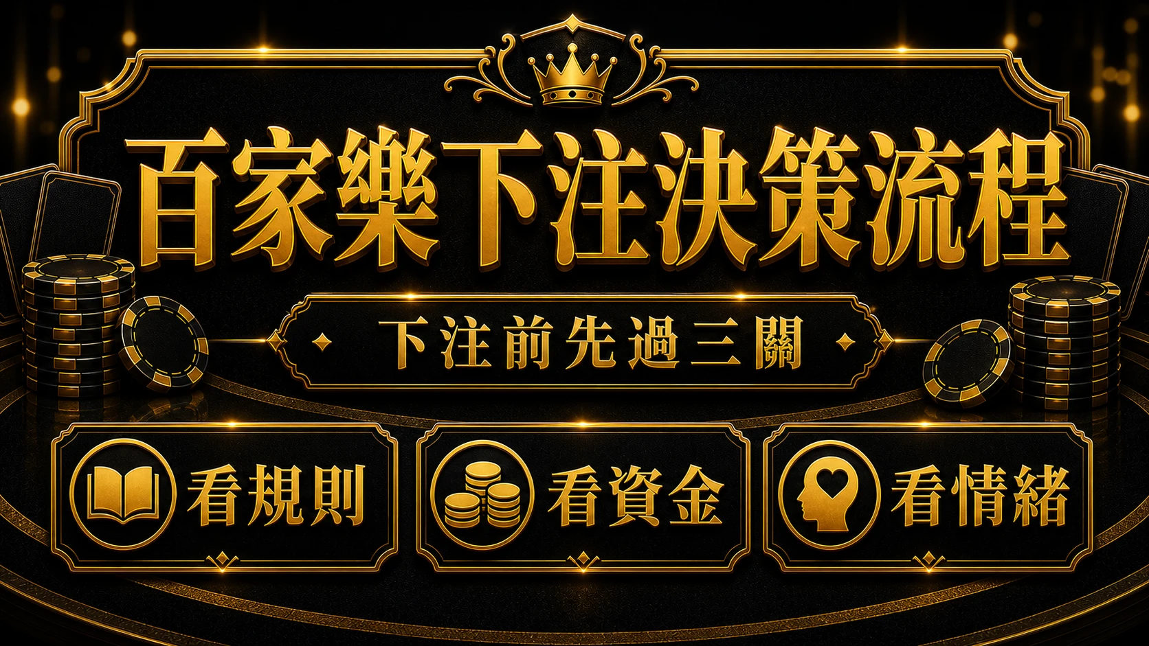 百家樂決策流程怎麼做？下注前6個檢查點｜大老爺娛樂城