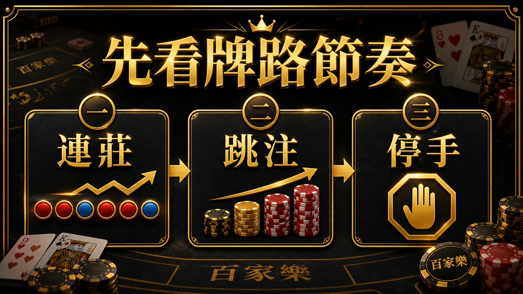 百家樂連莊與跳注怎麼看 規則流程與判斷重點 大老爺娛樂城