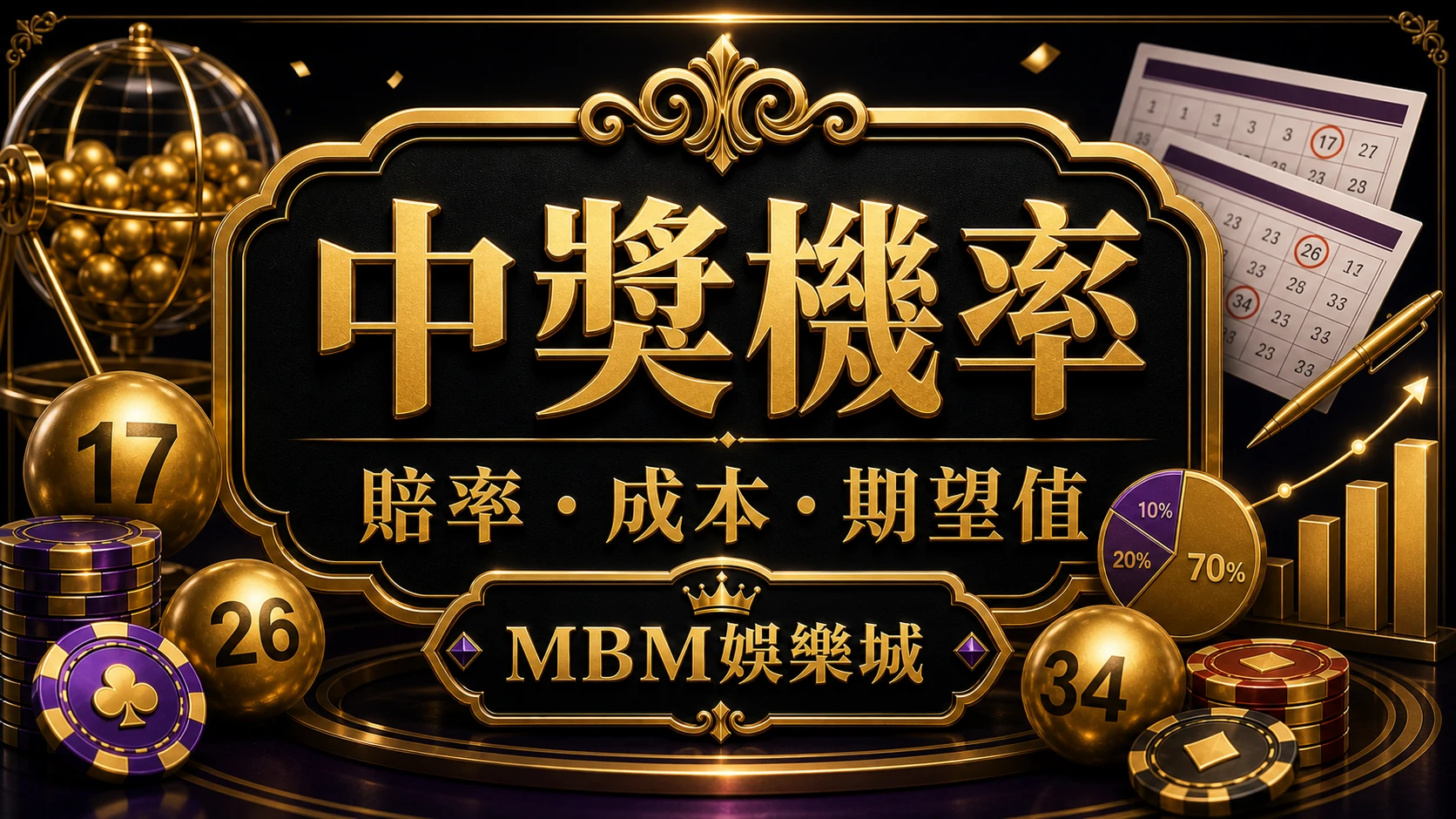 彩票中獎機率怎麼看？賠率、期望值與投注成本提醒｜大老爺娛樂城