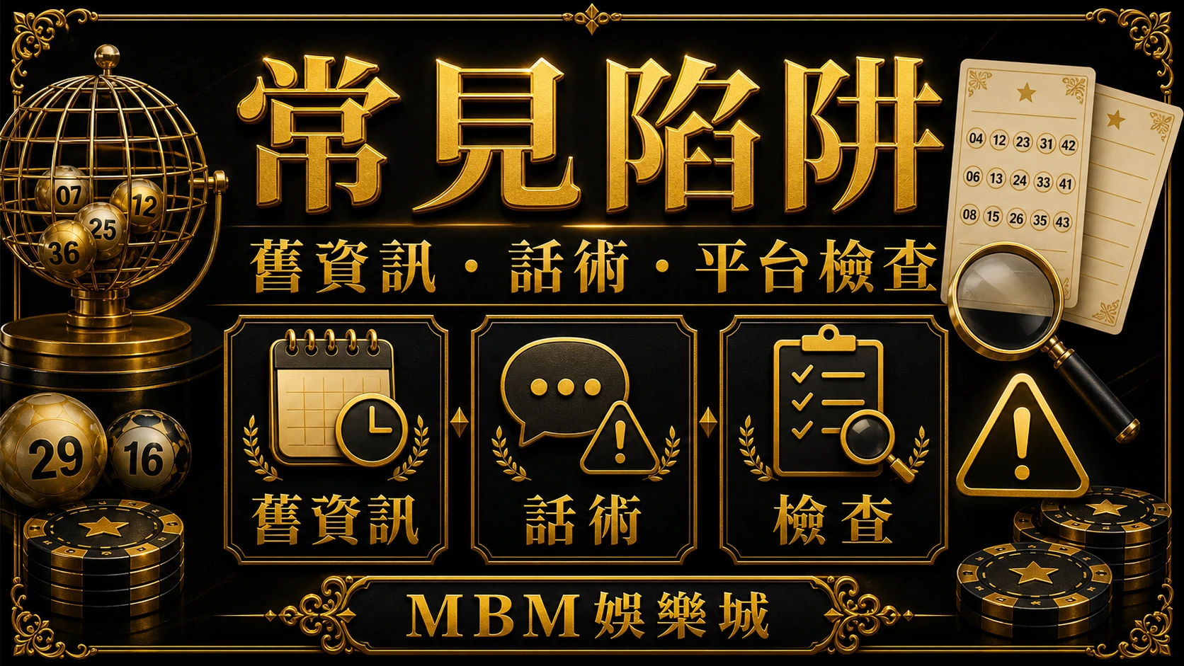 彩票常見陷阱有哪些？舊資訊、承諾話術與平台檢查｜大老爺娛樂城
