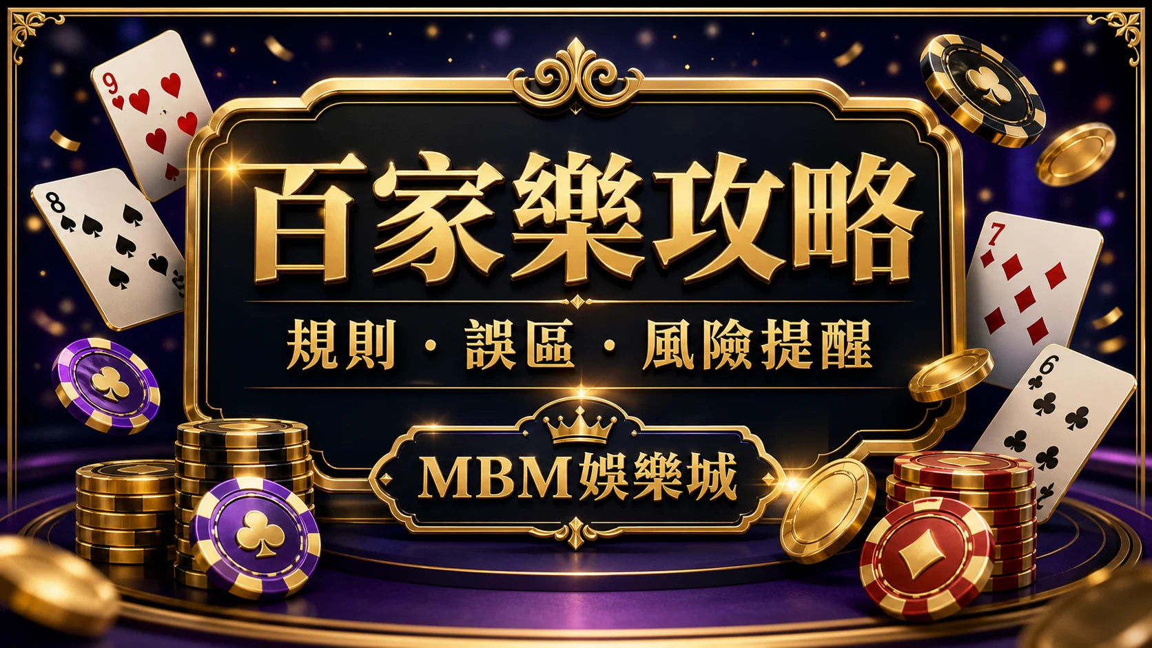 百家樂攻略怎麼看？玩法規則、常見誤區與風險提醒｜大老爺娛樂城